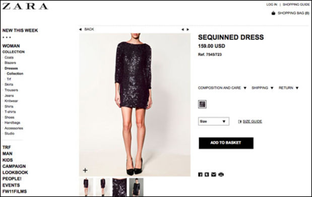 Zara Online Shop'tan Alışveriş